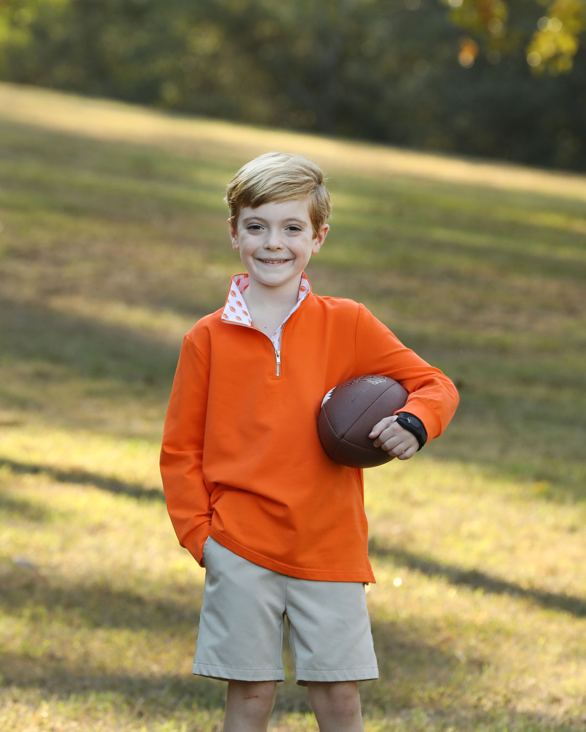 Game Day Quarter Zip - Orange