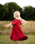 Beatrice Bow Dress - Kensington Plaid