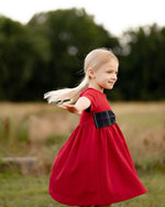 Beatrice Bow Dress - Kensington Plaid