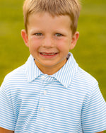 Game Day Patrick Shirt - Light Blue and White Stripe