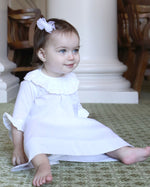 Ava Daygown & Diaper Cover - White