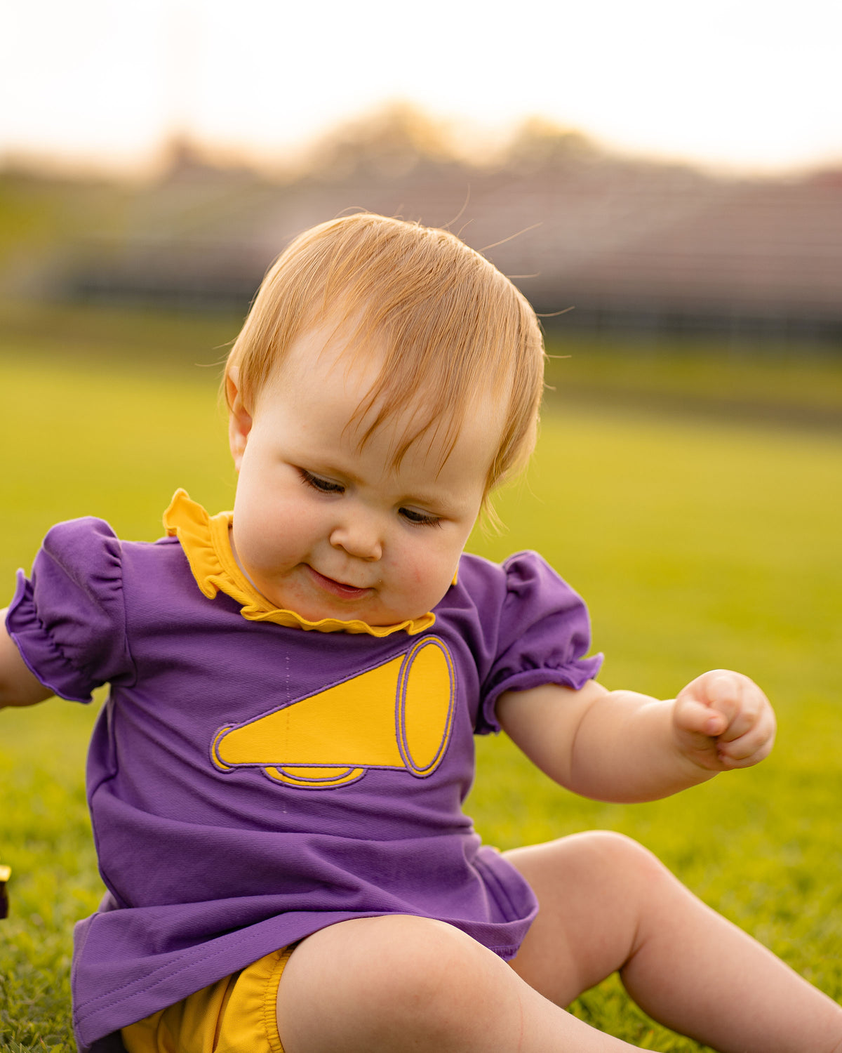 Game Day Bloomer Set - Purple and Gold