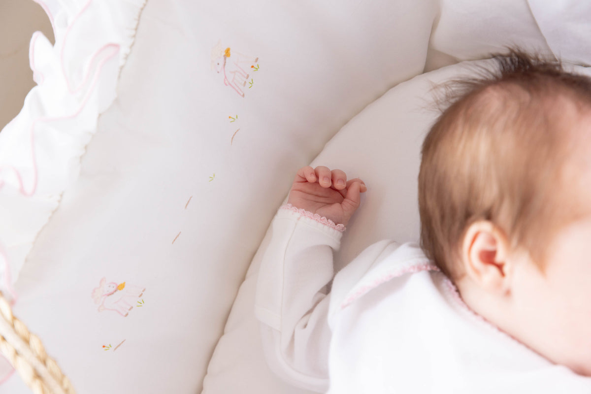 Lambikins Moses Basket Set - Pink