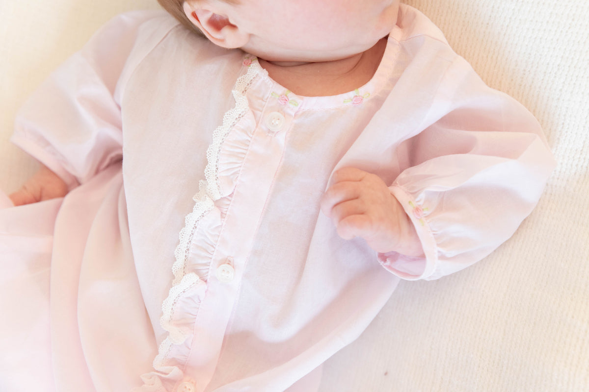 Linden Rose Daygown & Diaper Cover - Pink