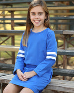 Game Day Glitter Dress - Blue