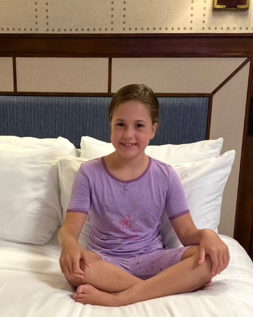 Here For The Magic: Lambie Jammies: Purple Short Sleeve