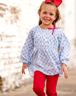 Gloria Geometric - Gabby Gathered Neck Tunic