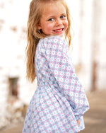 Gloria Geometric - Gabby Gathered Neck Tunic