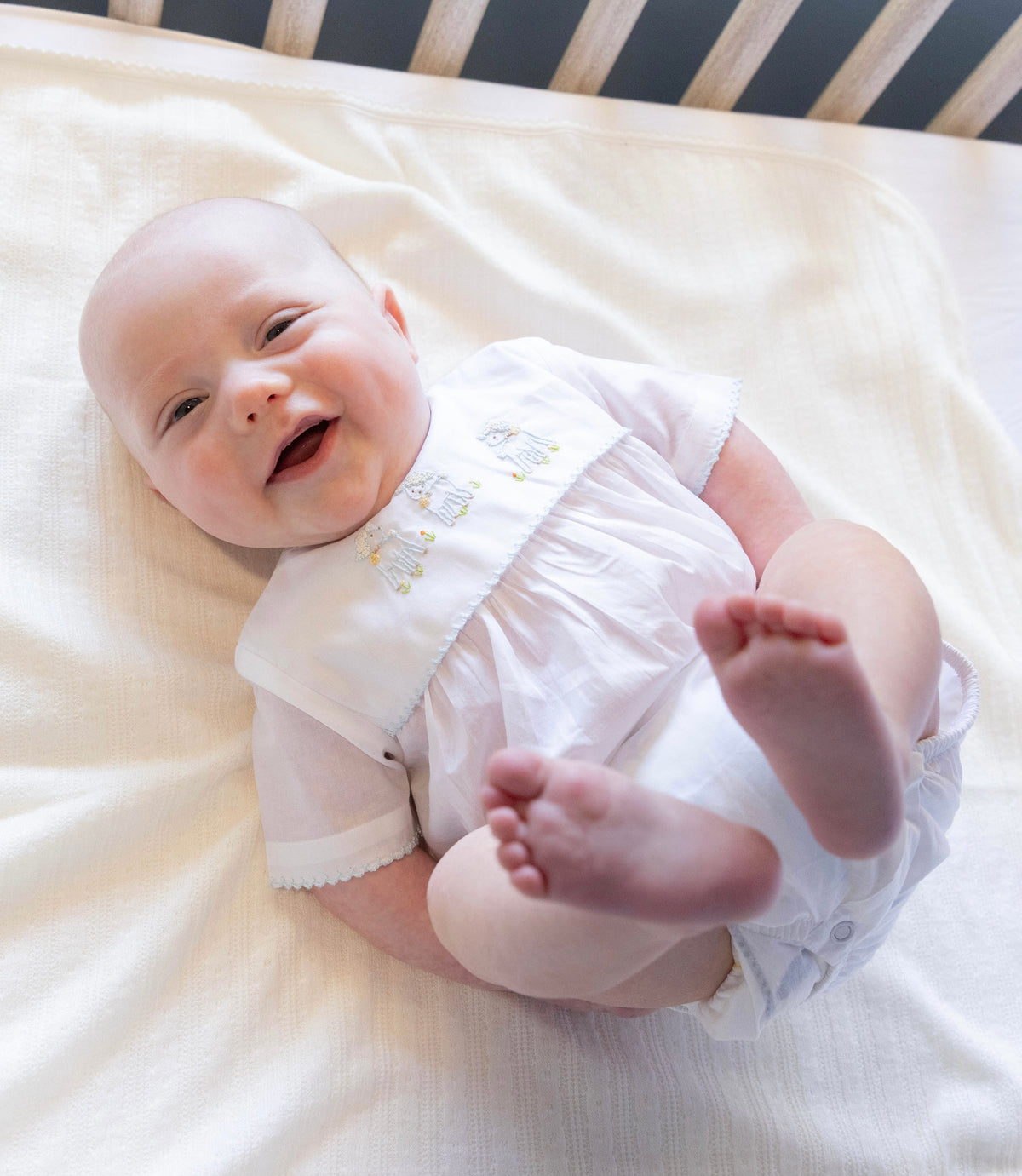 Lambikins Bubble - Woven Blue