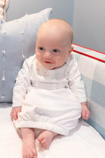 Lambikins Daygown - Egyptian Cotton Knit - Blue