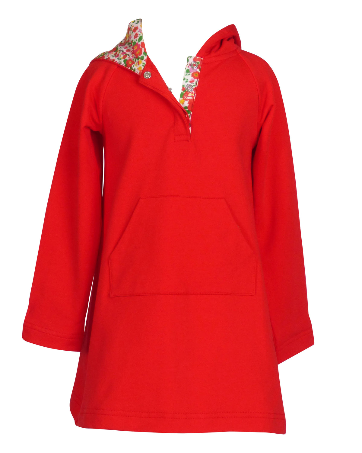 Evergreen Floral - Hoxie Hooded Dress