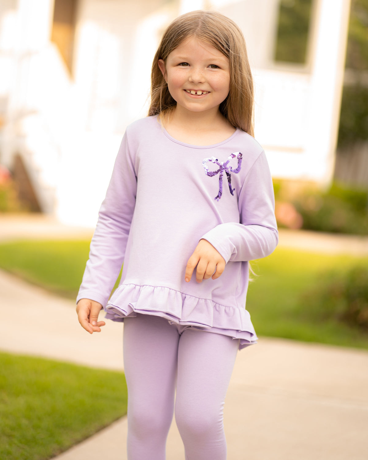Tinley Top with Bow - Lavender