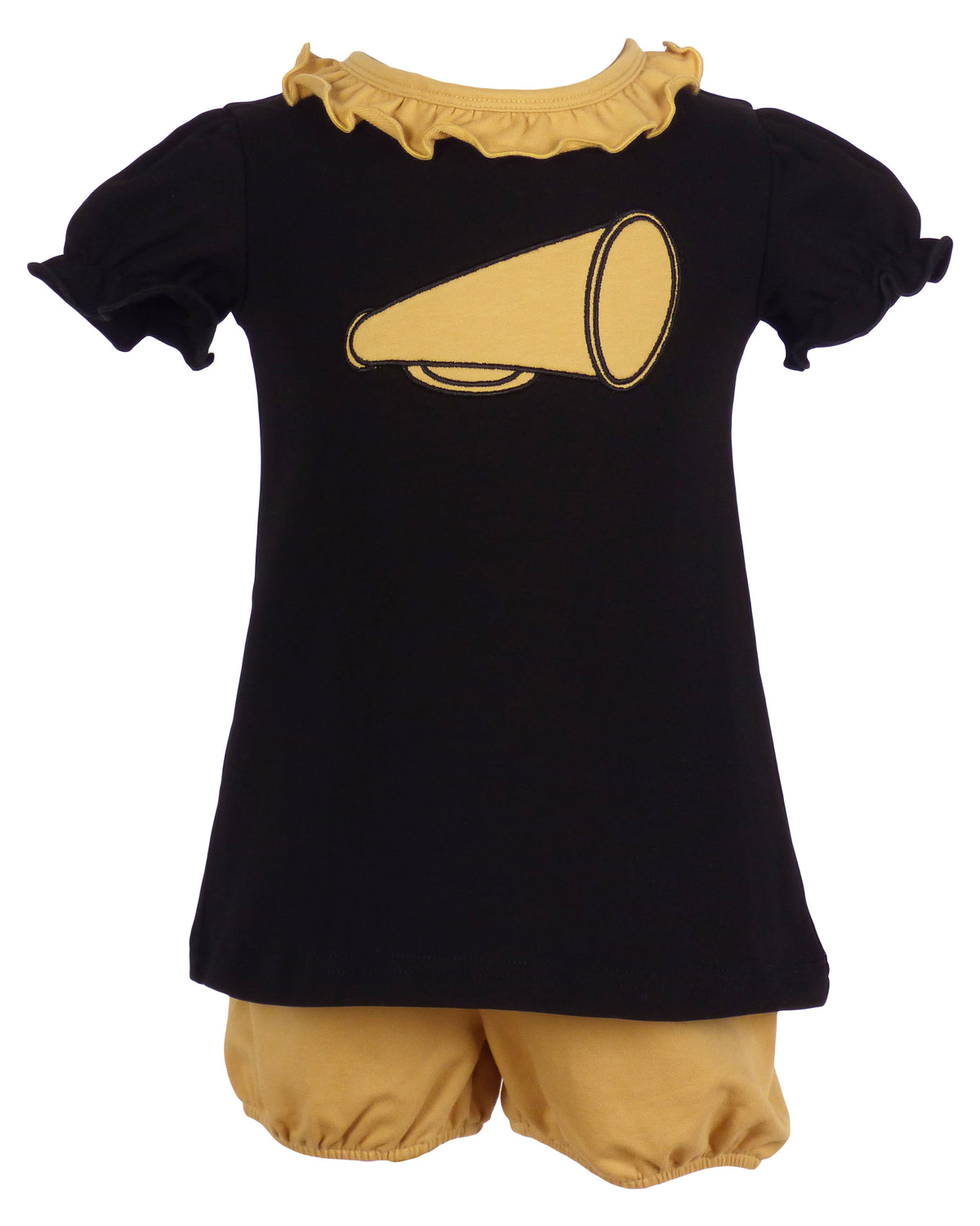 Game Day Bloomer Set - Black and Gold