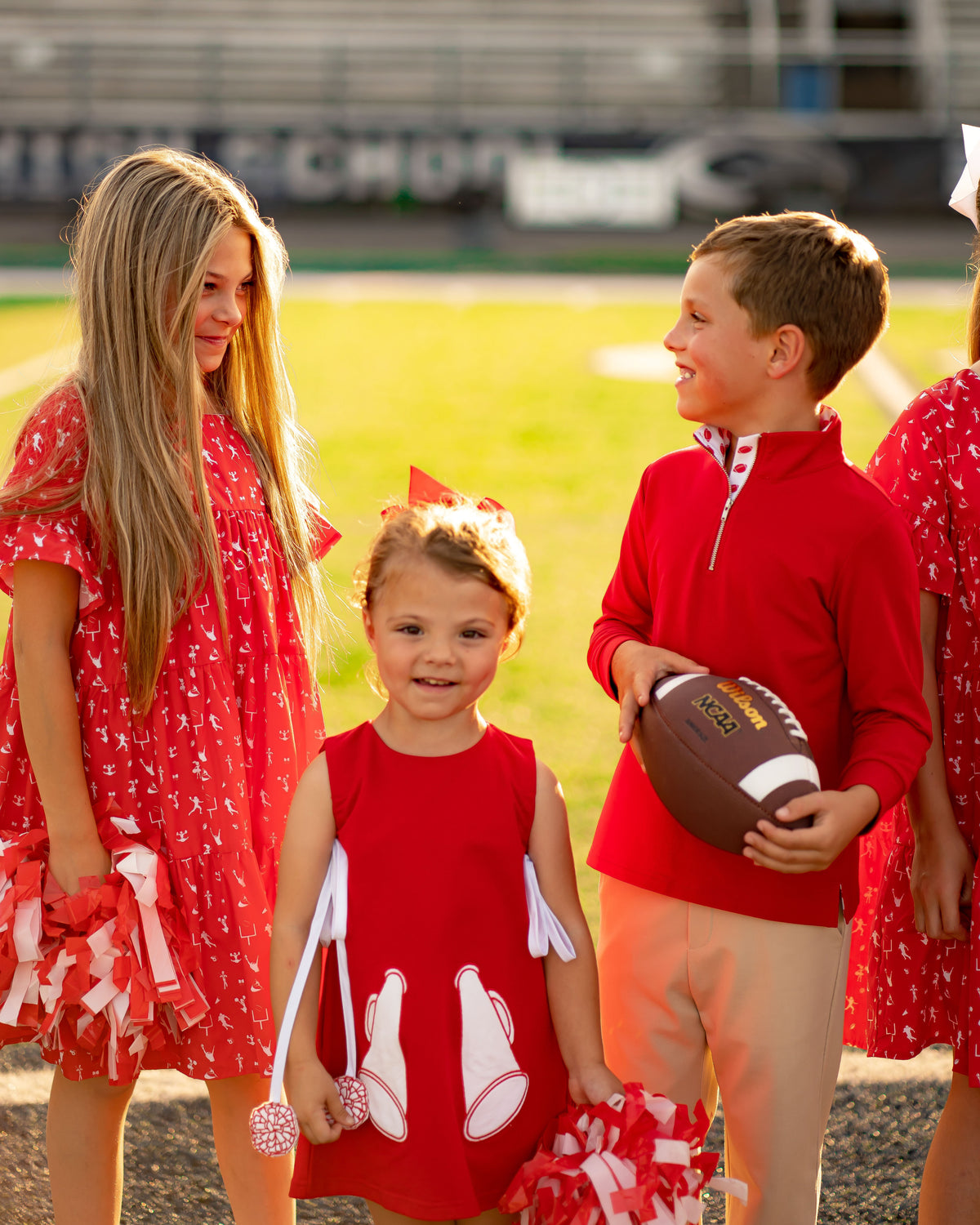 Game Day Quarter Zip - Red