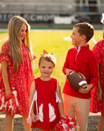 Game Day Quarter Zip - Red