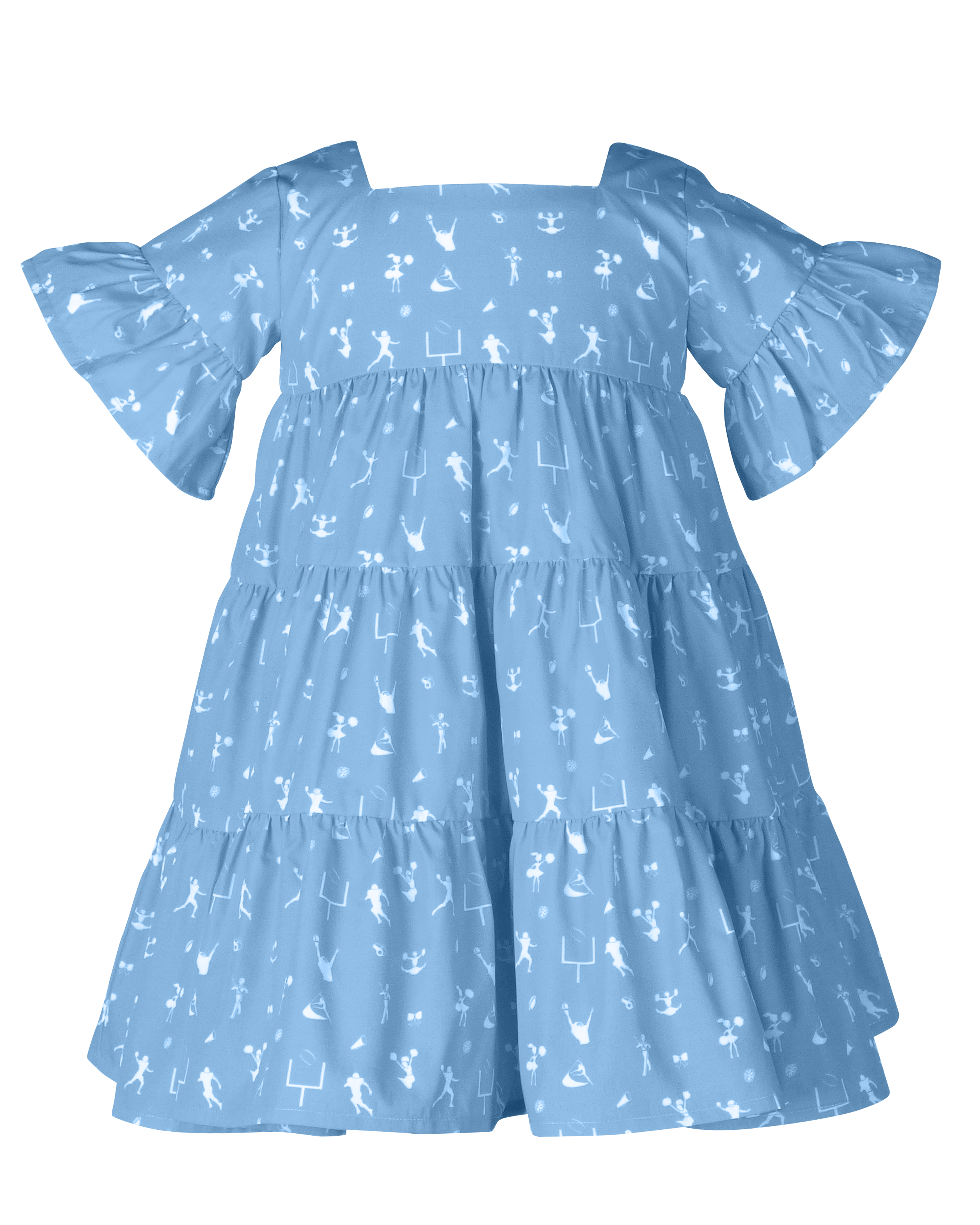 Game Day Tier Dress - Light Blue 5 Game Day Tier Dress - Light Blue 5