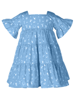 Game Day Tier Dress - Light Blue