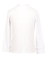 Molly Mock-Collar Shirt in White
