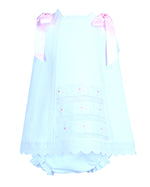 Josephine Diaper Cover Set - White with Bows