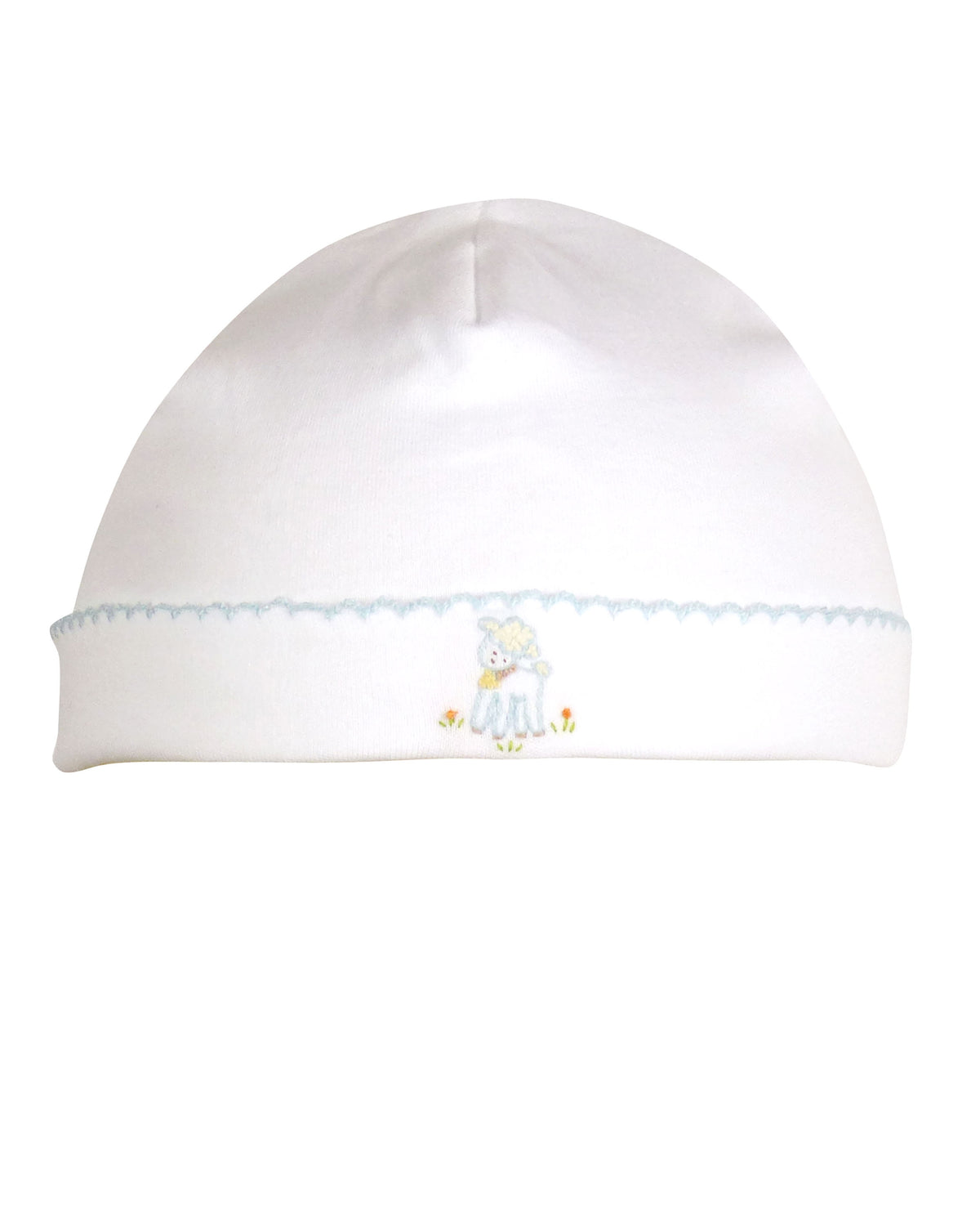 Lambikins Camden Cap - Egyptian Cotton Knit - Blue