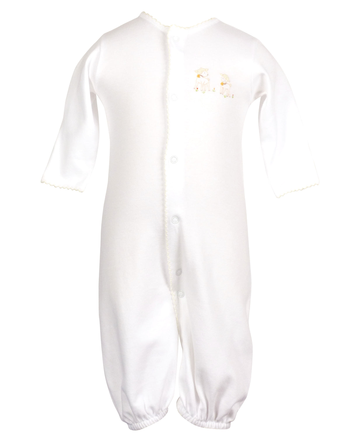 Lambikins Converter Gown - Egyptian Cotton Knit - Cream