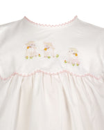 Lambikins Daygown & Diaper Cover - Woven Pink