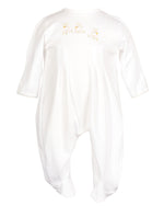 Lambikins Footed Pajamas - Egyptian Cotton Knit - Cream