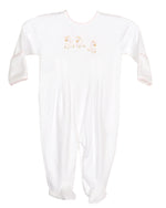 Lambikins Footed Pajamas - Egyptian Cotton Knit - Pink