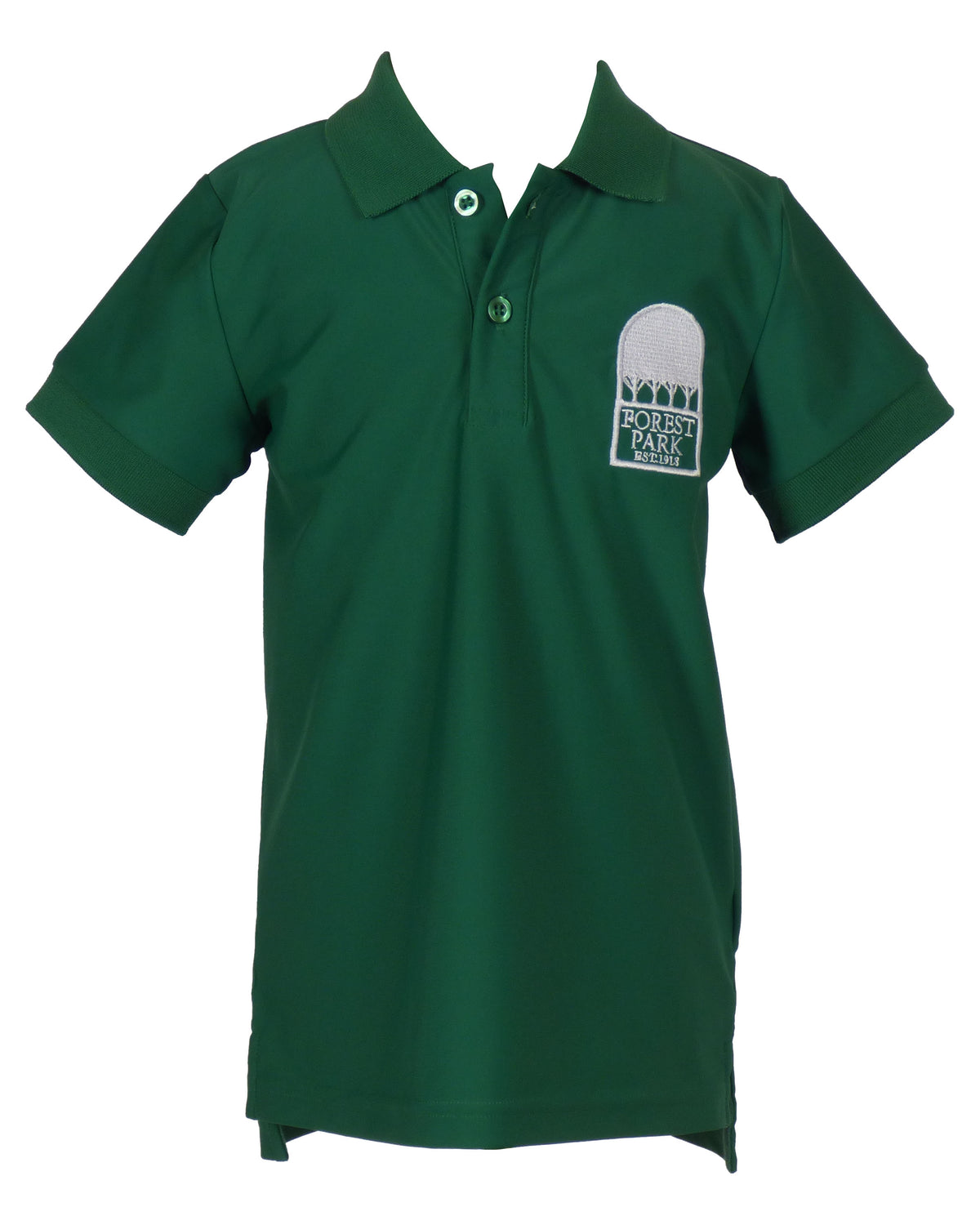 TYL Scholar Performance Polo - Banded Sleeve with Forest Park Logo