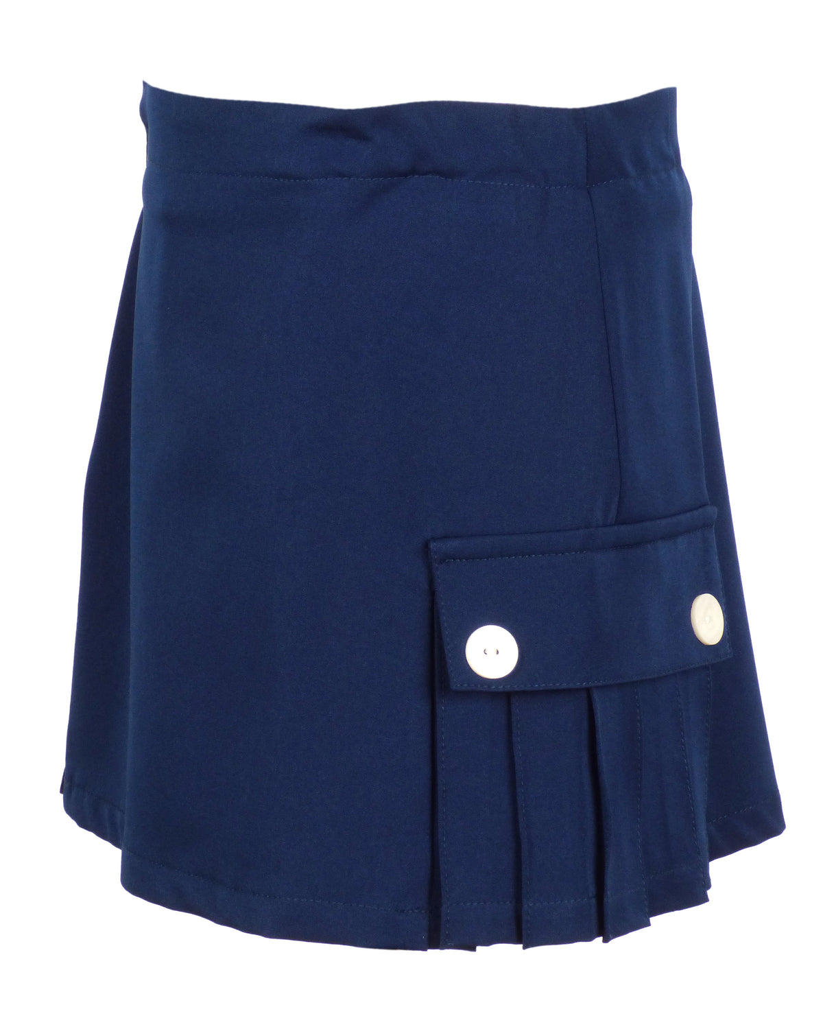 TYL Scholar Side Pleat Skort in Performance Navy
