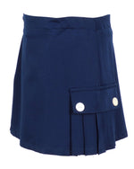 TYL Scholar Side Pleat Skort in Performance Navy