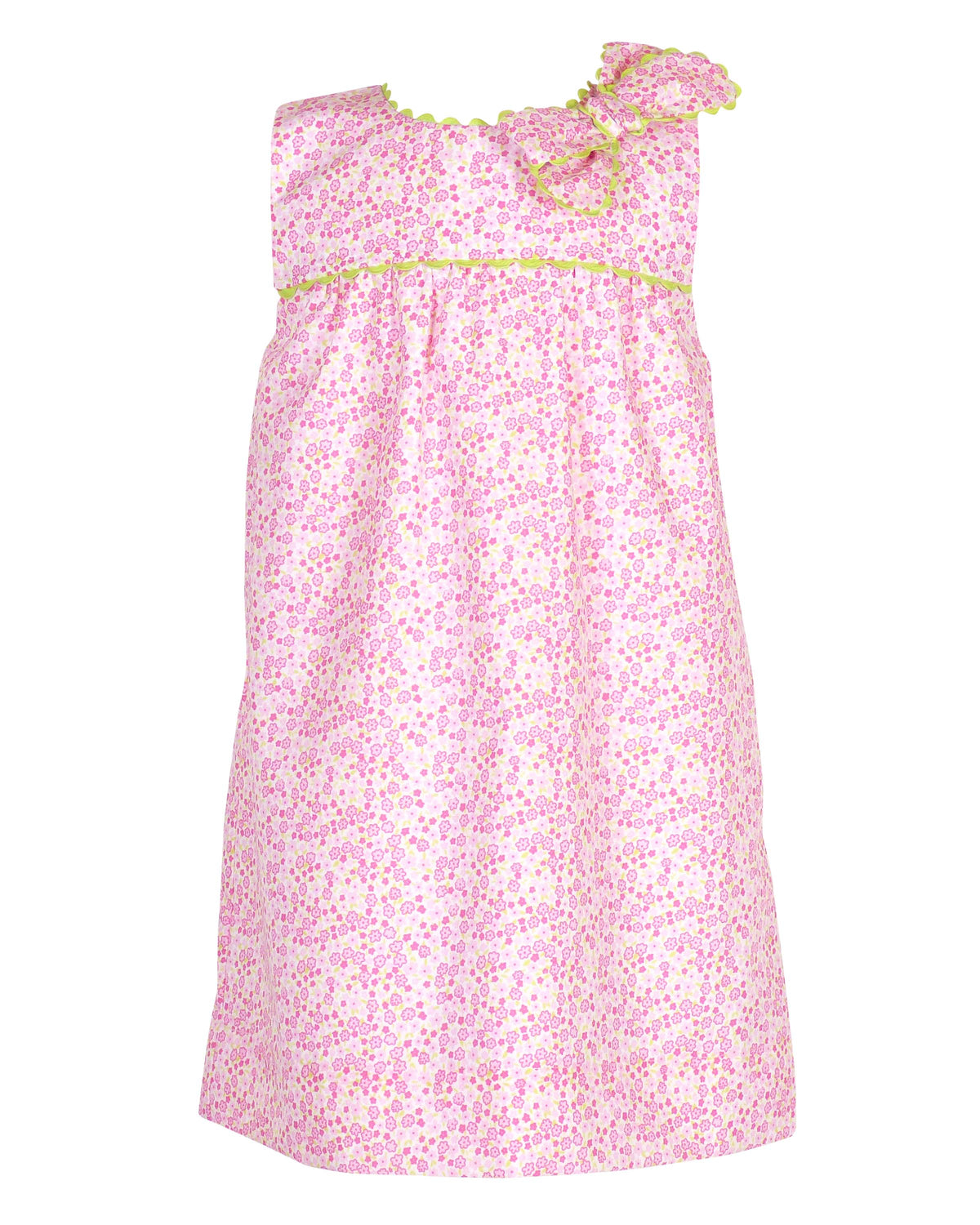 Annie Bow Dress - Spring Bouquet
