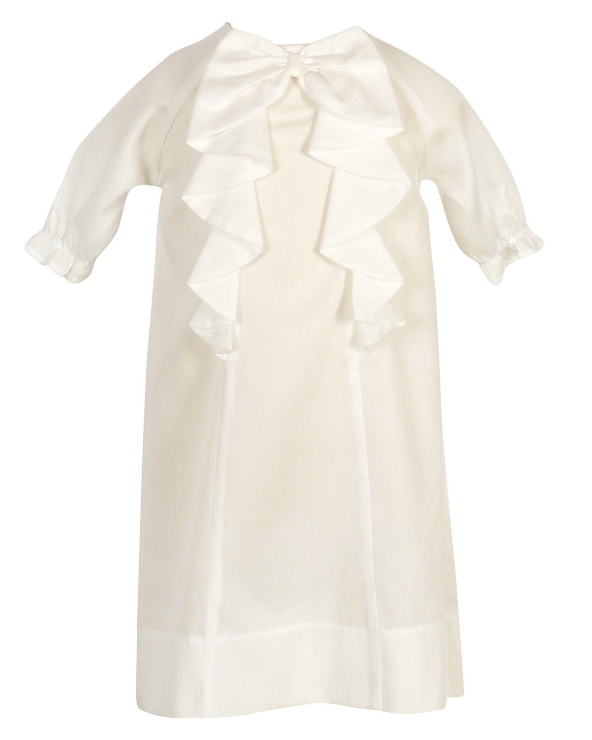 Victoria Daygown & Diaper Cover - White