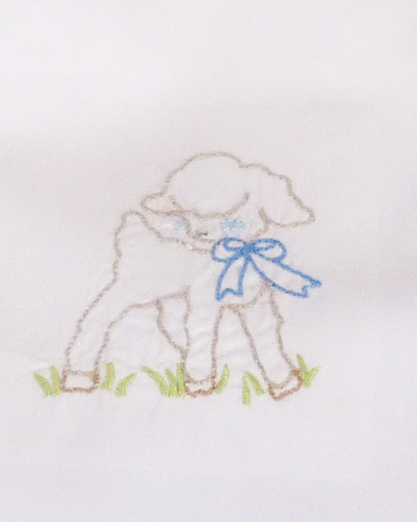 Diaper Cover Set: Blue Lamb