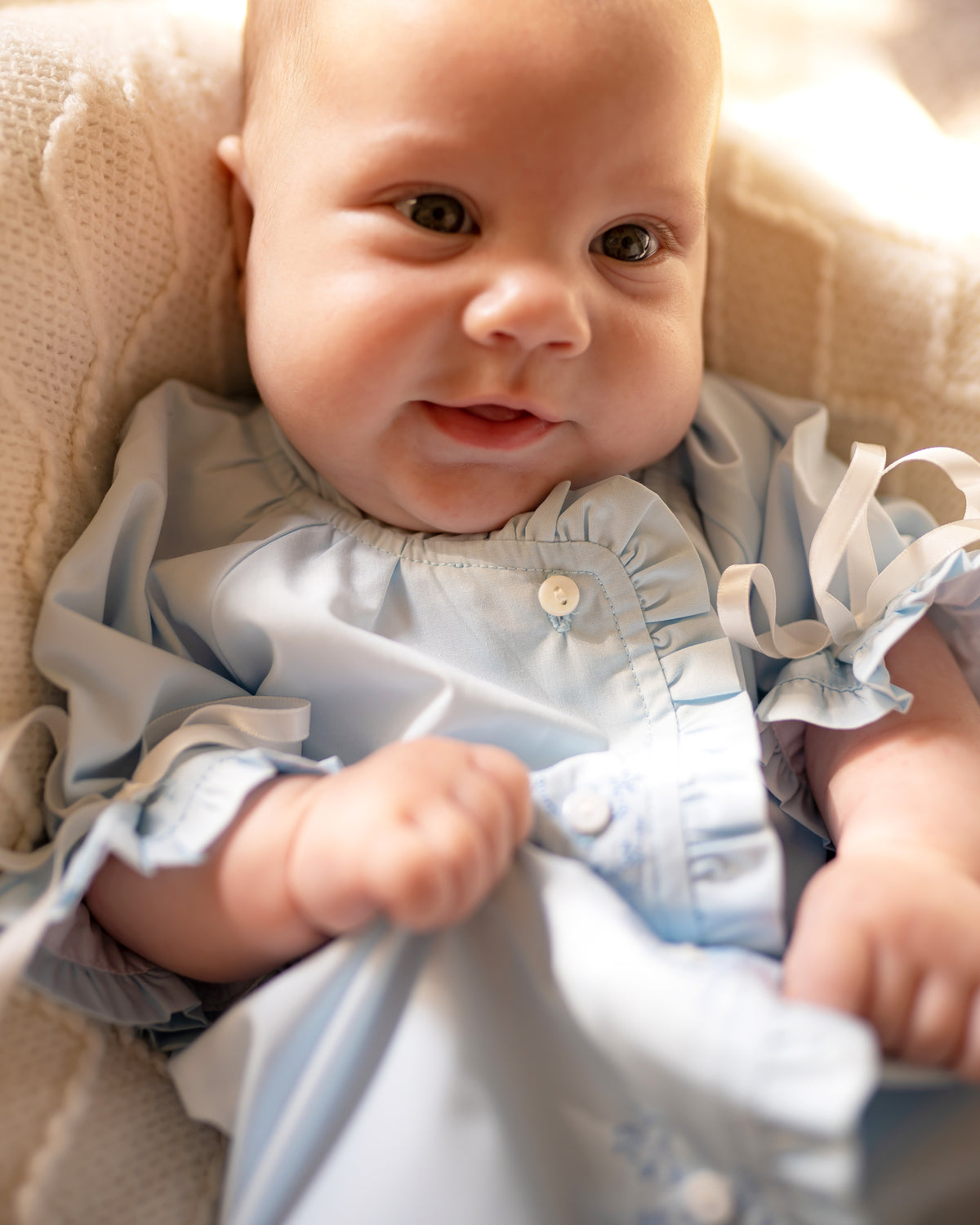 For This Child I Prayed Daygown: Blue