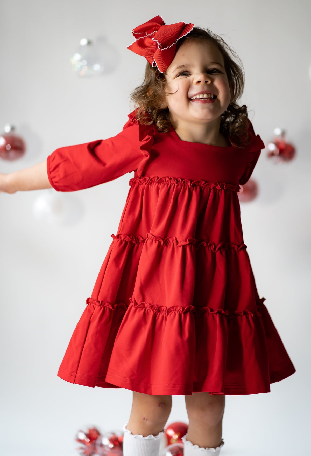 Ariel Dress in Red Knit