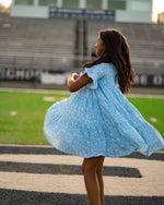 Game Day Tier Dress - Light Blue