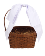 Easter Basket Bow in White