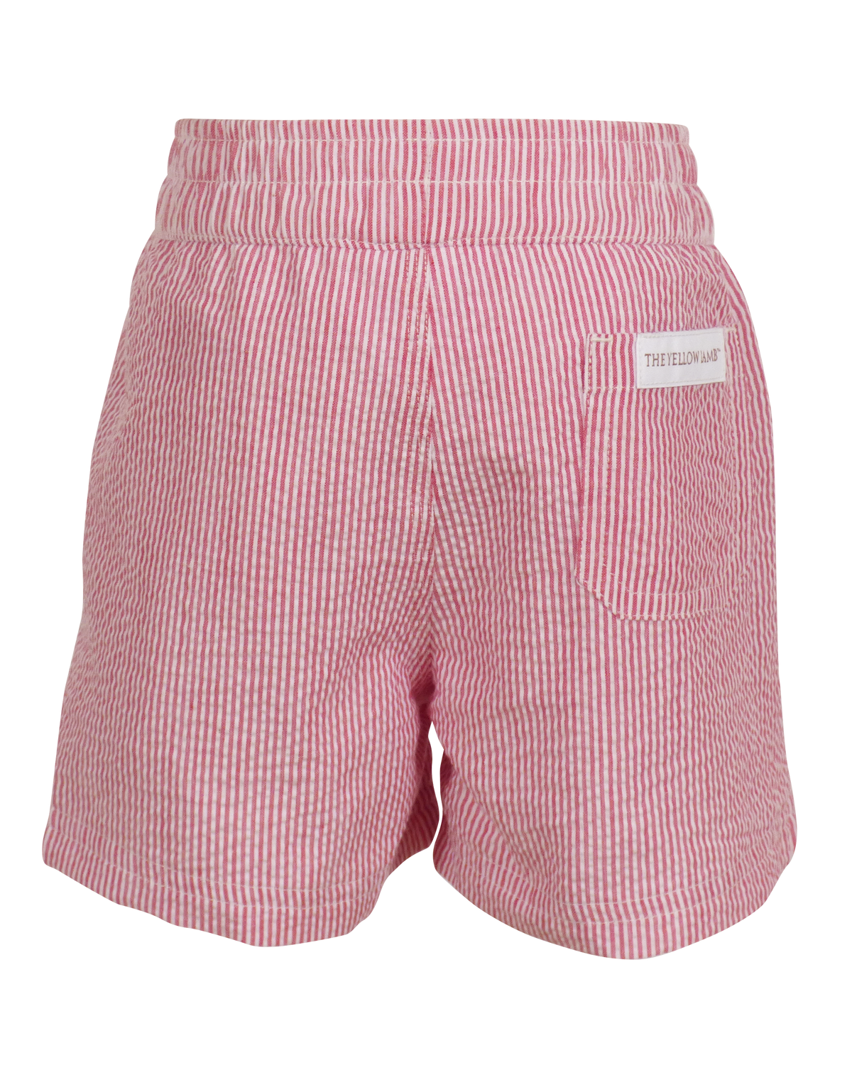 Sebastian Pull On Short: Red Seersucker