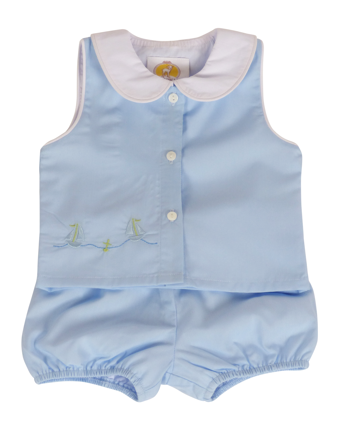 Diaper Cover Set: Sailboats