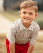 Patrick Shirt: Greers Ferry Gray Stripe