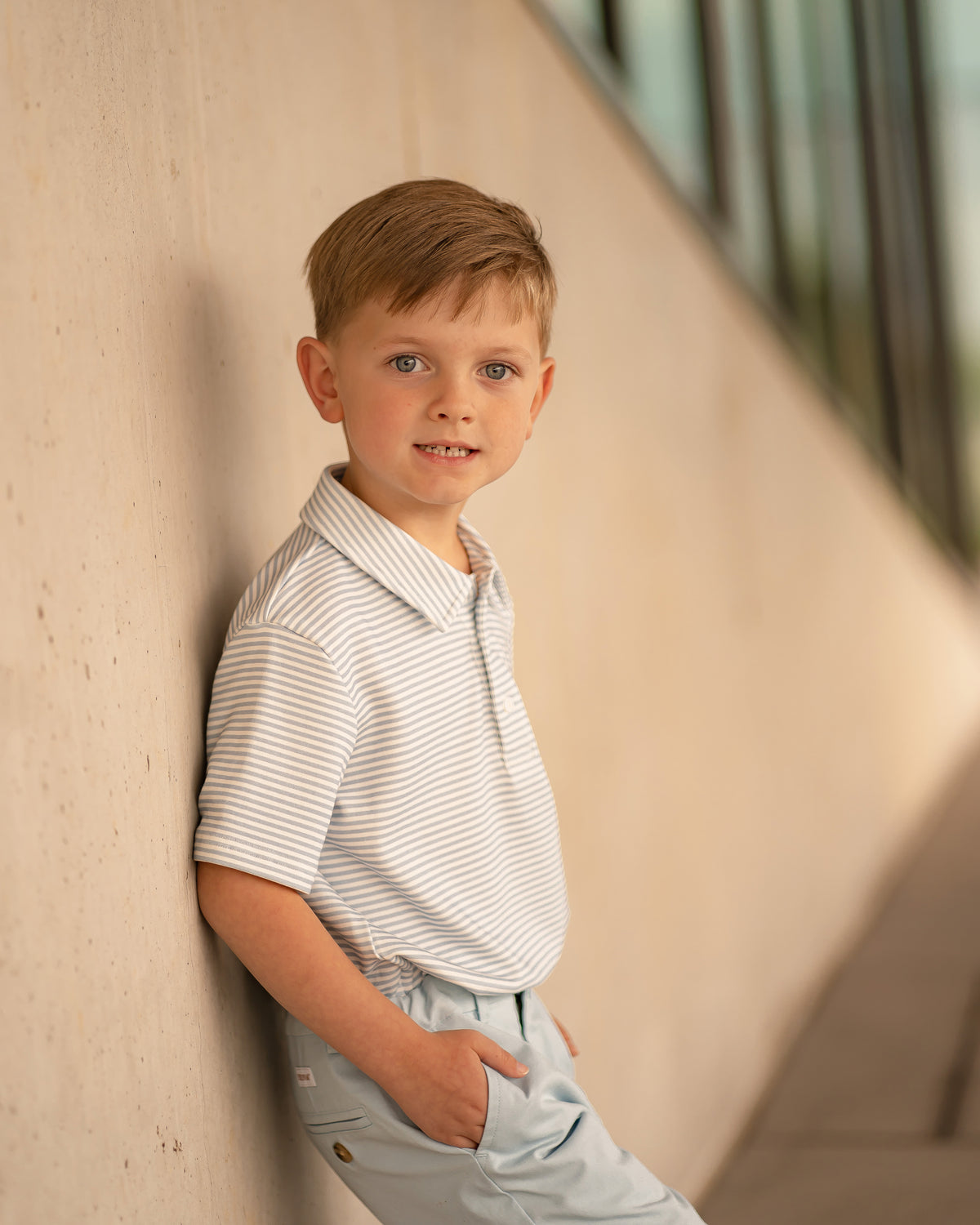 Patrick Shirt: Beacon Blue Stripe