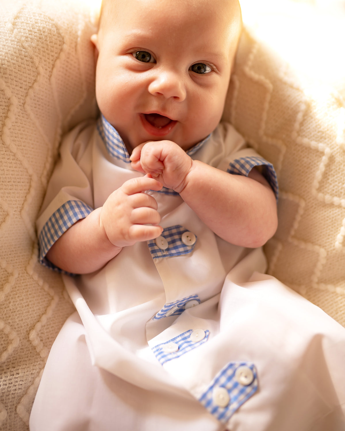 Dayton Daygown in Blue Gingham