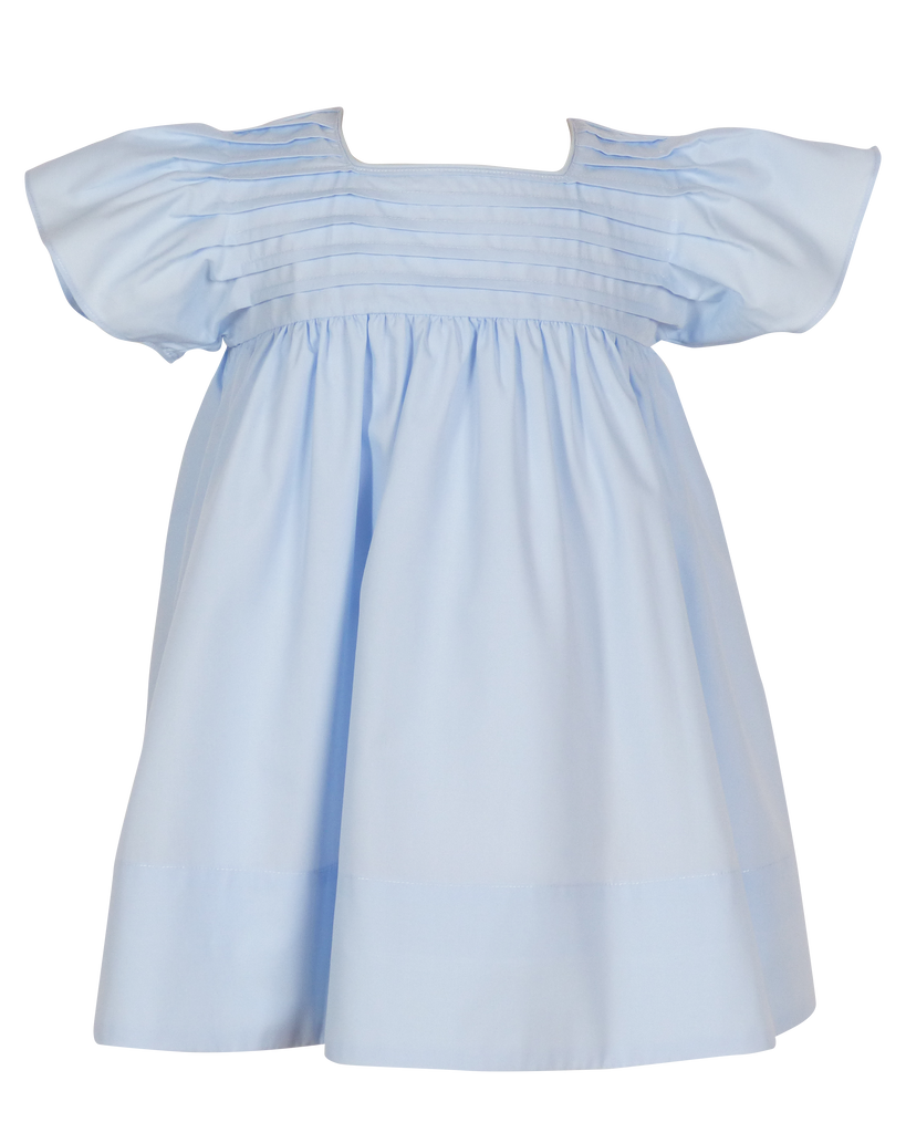 Priscilla Pleated Dress: Blue
