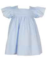 Priscilla Pleated Dress: Blue
