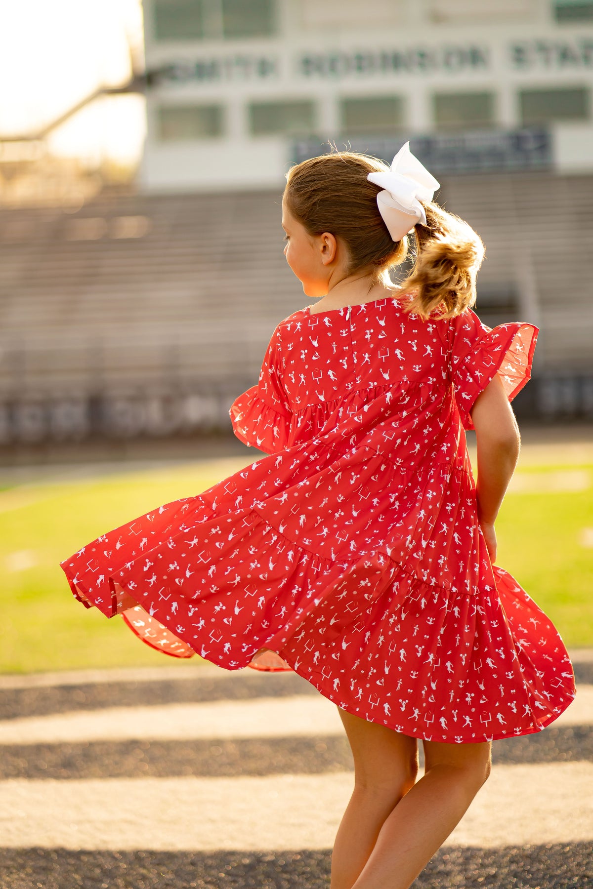 Game Day Tier Dress - Red