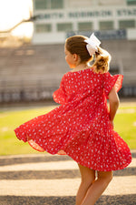 Game Day Tier Dress - Red