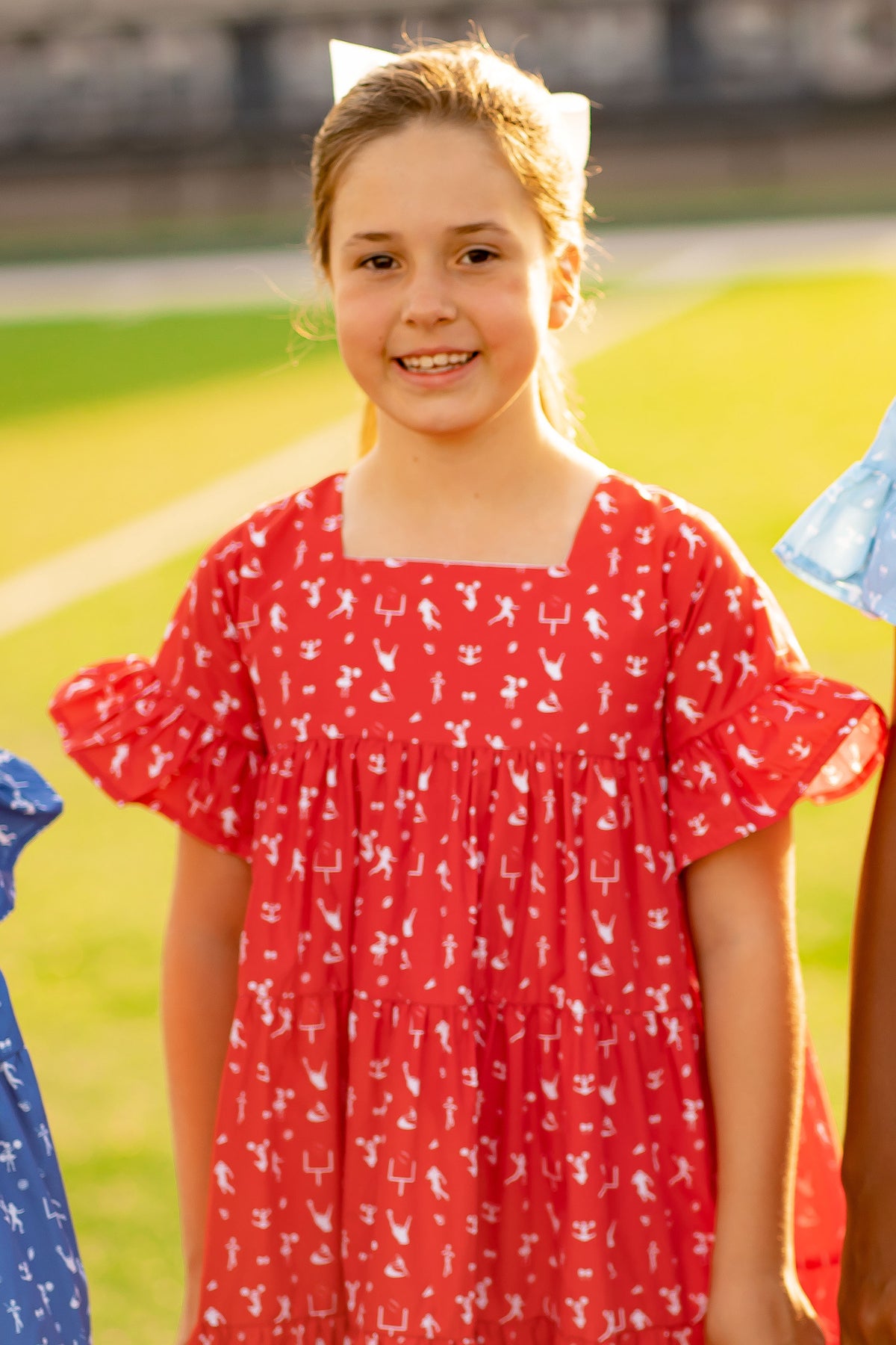 Game Day Tier Dress - Red