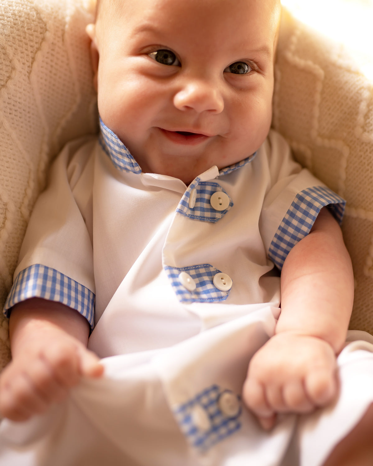 Dayton Daygown in Blue Gingham