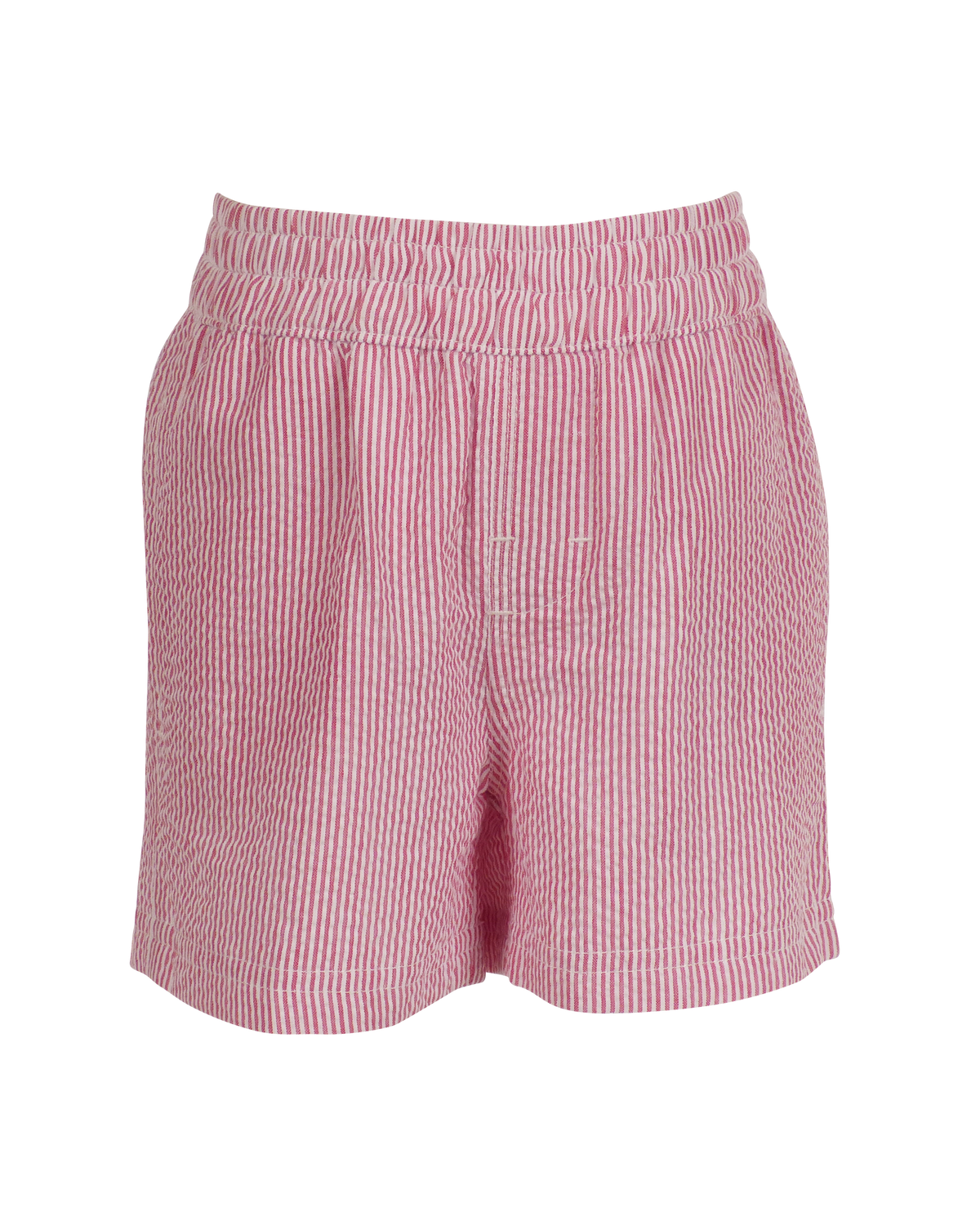 Sebastian Pull On Short: Red Seersucker